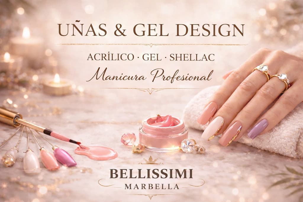 Manicura profesional con uñas en gel y acrílico en Marbella – Bellissimi Marbella