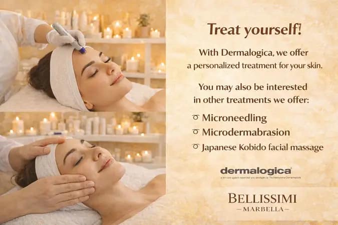 Professional facial treatment at Bellissimi in Marbella
