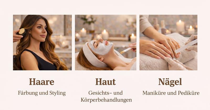 Professionelle Haarfärbung und Styling im Beauty-Salon