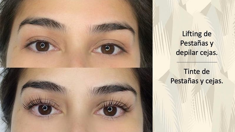 Lifting de pestañas y diseño y tinte de cejas en Peluquería & Estetica BELLISSIMI MARBELLA