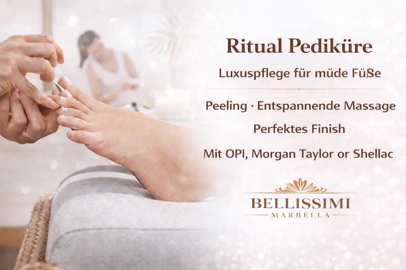 Ritual Pediküre in Marbella mit OPI und Shellac – Bellissimi Marbella